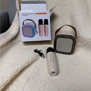 Portable Karaoke Sound System with Microphone